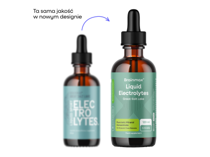 BrainMax Liquid Sport Electrolytes, Elektrolity na co dzień, 120 ml