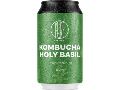 BrainMax Pure® Kombucha Holy Basil, Kombucha, Święta bazylia, 330 ml
