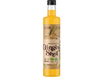 BrainMax Pure® Ginger Shot, sok imbirowy z kurkumą, BIO