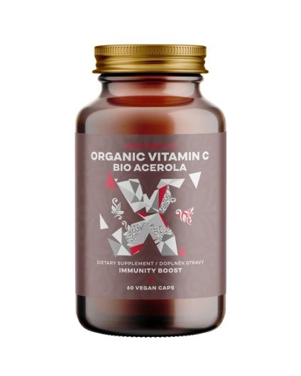 BrainMax Organic Vitamin C BIO Acerola, witamina C z Aceroli, 60 kapsułek roślinnych
