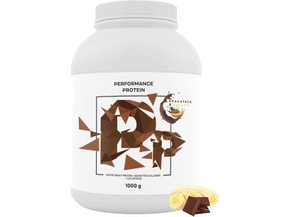 Performance Protein®, natywne białko serwatkowe, czekolada i banan, 1000 g