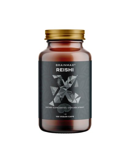 BrainMax Reishi extract, 50% polisacharydów i 20% beta-1,3/1,6 D-glukanów, 500 mg, 100 kapsułek roślinnych