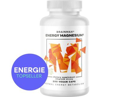 BrainMax Energy Magnesium®, 1000 mg, Magnez Malat, 200 mg,  200 kapsułek