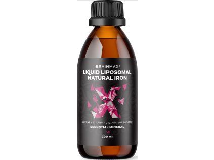 BrainMax Liposomal Natural Iron, żelazo liposomalne, 200 ml