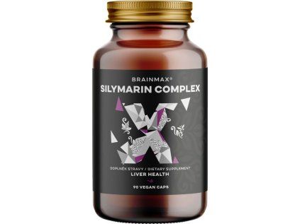 BrainMax Silymarin Complex, Ekstrakt z ostropestu plamistego + 5 innych ziół, 90 kapsułek roślinnych