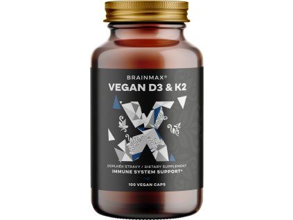 BrainMax Witamina D3 & K2 VEGAN 4000 IU/K2 as MK7 all-trans K2VITAL®DELTA 150 mcg, 100 kapsułek roślinnych