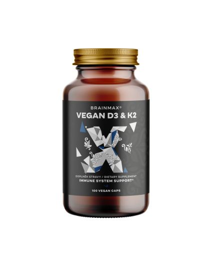 BrainMax Witamina D3 & K2 VEGAN 4000 IU/K2 as MK7 all-trans K2VITAL®DELTA 150 mcg, 100 kapsułek roślinnych