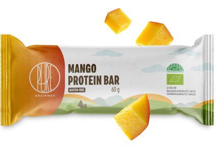 BrainMax Pure® Protein Bar, Baton proteinowy, Mango, BIO, 60 g
