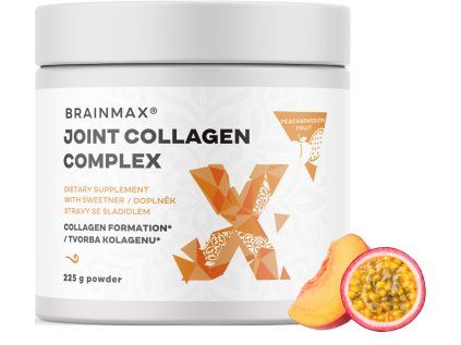 BrainMax Joint collagen komplex, brzoskwinia-marakuja, 225 g