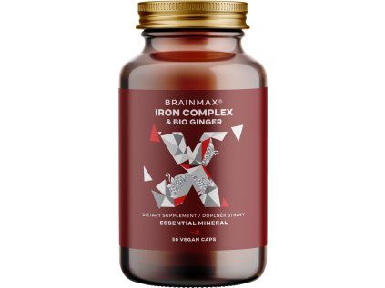 BrainMax Iron Complex, bisglicynian żelaza, 25 mg, 50 kapsułek roślinnych