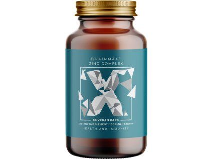 BrainMax Zinc Complex, Cynk, Selen, Miedź, Kurkuma, 50 kapsułek roślinnych