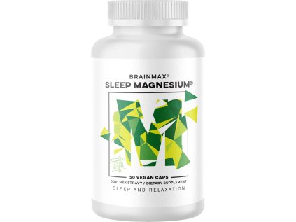 BrainMax Sleep Magnesium®, 320 mg, 50 kapsułek (magnez, GABA, L-teanina, witamina B6, sok z wiśni kwaśnej)