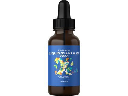 BrainMax Wegański płyn D3 & K2 & K1, 30 ml