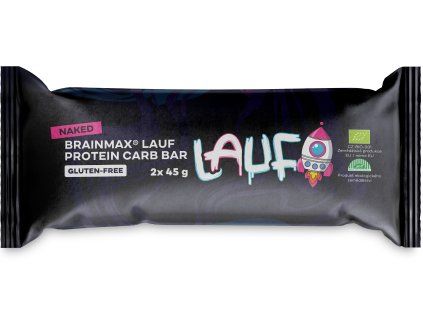 Baton proteinowo-węglowodanowy BrainMax LAUF®, bez polewy, BIO, 2x45 g