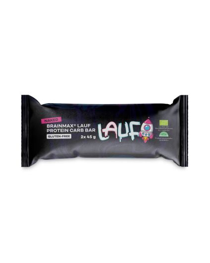 Baton proteinowo-węglowodanowy BrainMax LAUF®, bez polewy, BIO, 2x45 g