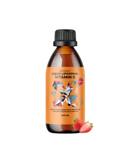 BrainMax KIDS Liquid Liposomal Vitamin C, Strawberry, 500 mg, 200 ml