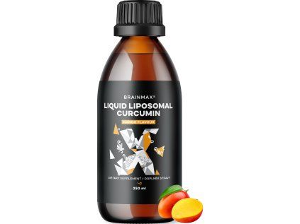 BrainMax Liquid Liposomal Curcumin, Mango, 200 mg, 250 ml