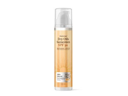 BrainMax Dry Oils krem ​​przeciwsłoneczny, SPF 30 + cynk, 100 ml