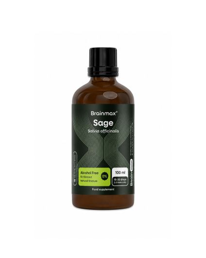 Nalewka Brainmax® Sage bez alkoholu, ekstrakt 10:1, 100 ml