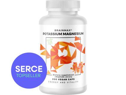 BrainMax Potas Magnesium®, Cytrynian Potasu + Jabłczan Magnezu, 200 kapsułek roślinnych
