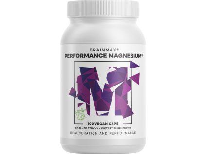 Performance Magnesium® 1000 mg, Magnez 200 mg + Witamina B6 P5P, 100 kapsułek roślinnych