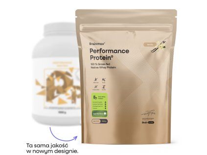 Performance Protein®, natywne białko serwatkowe, wanilia, 1000 g