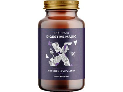 BrainMax Digestive Magic®, Enzymy trawienne, 100 kapsułek roślinnych